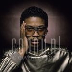 18-05-1982 Herbie Hancock at studio in Amsterdam, by order of CBS.

[keywords]Posed, Headshot, Eyecontact[/keywords]